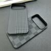 Carbon Fiber Pattern Chessboard Style Phone Case for 17 Pro Max 16 15 14 13 Contrast Clash Color Ultra Thin Bumper Cover