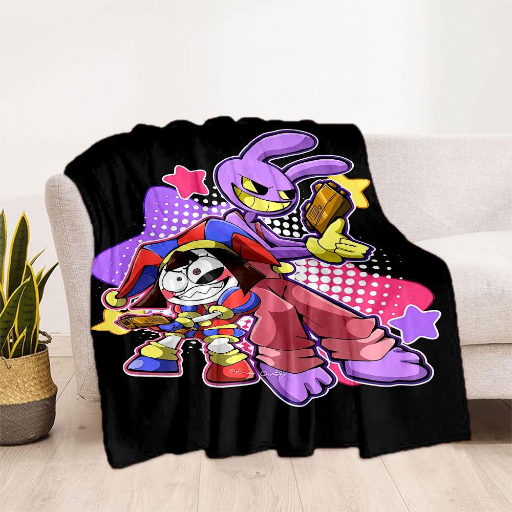 Digital Circus9 Blankets Are Suitable for Living Rooms,making Them an Ideal Choice for Outdoor Travel and Gifts.