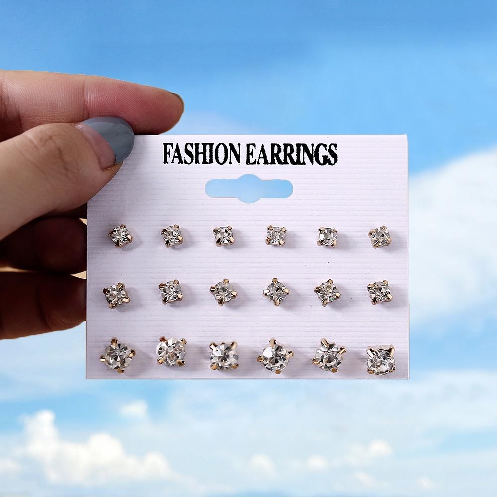 iF ME Fashion Pearl Earring Set Women Luxury Butterfly Love Heart Gold Stud Earrings Resin Hoop Earrings Jewelry Accessories
