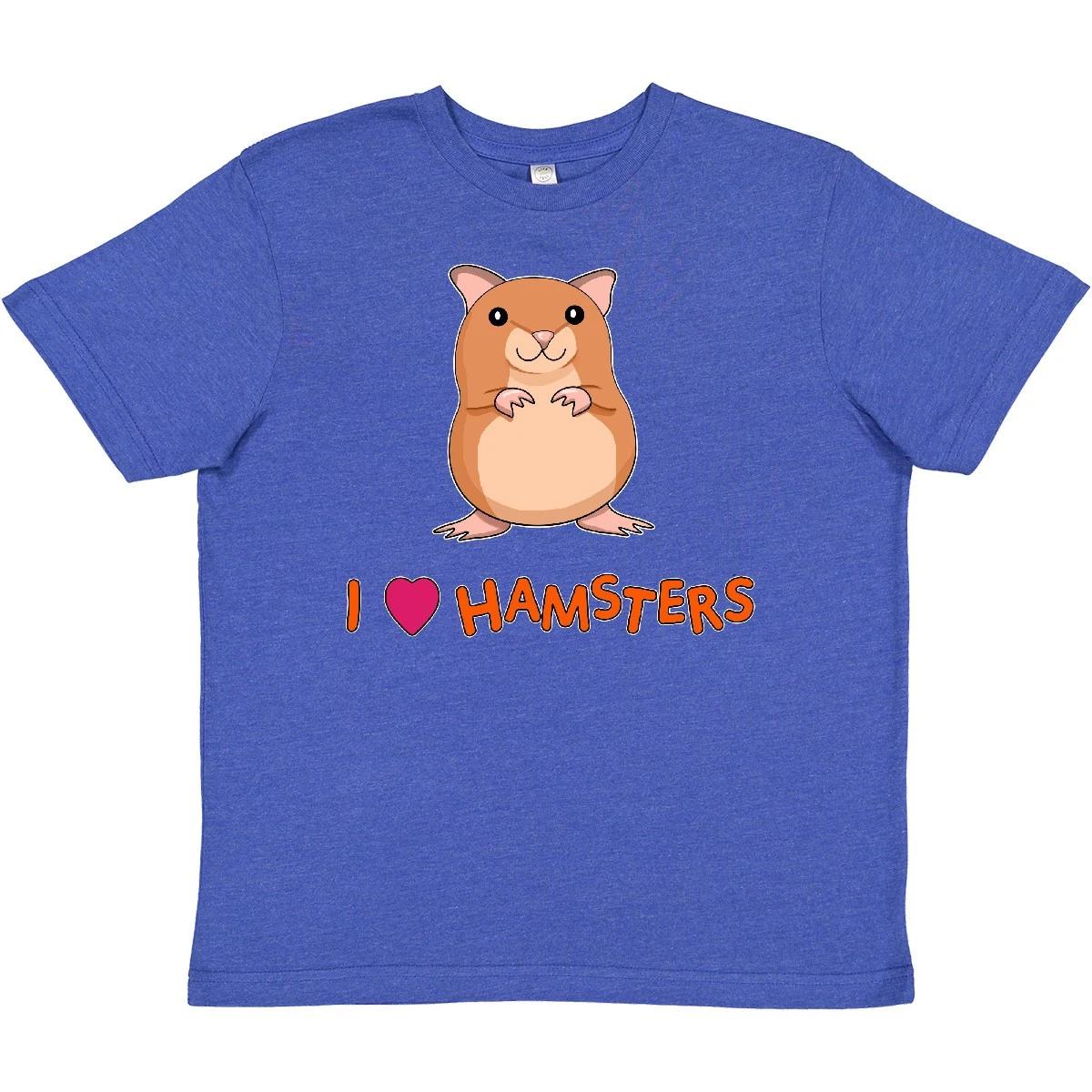Inktastic I Love Hamsters Youth T-Shirt Pets Cute Furry Feet Fuzzy Pet Rodent 110
