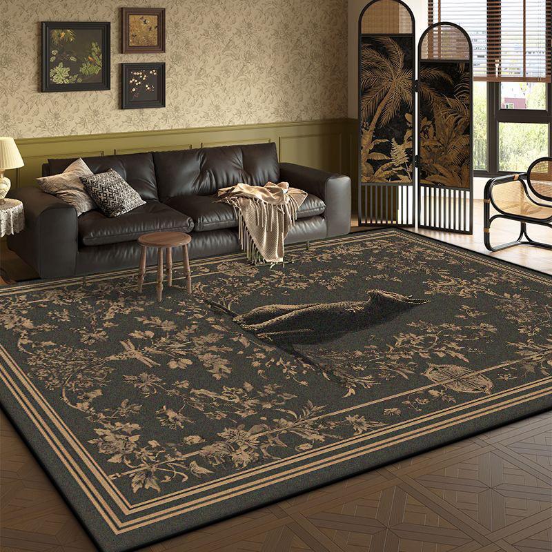 Bohemian Retro Style Living Room Carpet Animal Luxury American Fluffy Tea Table Rug Bedroom Bed End Anti-slip Large Area Mat