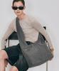 Dearmydeer Denim Motif Oversized Shoulder Bag (Charcoal)