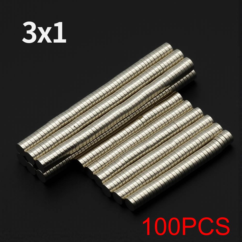 3x1mm Powerful Neodymium Magnet N35 NdfeB Permanent Magnetic imanes Round Super Strong Fridge Magnets DIY
