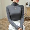 Modal High Neck Turtleneck Base Layer for Women: Elegant Long Sleeve Top for Spring, Autumn, Winter