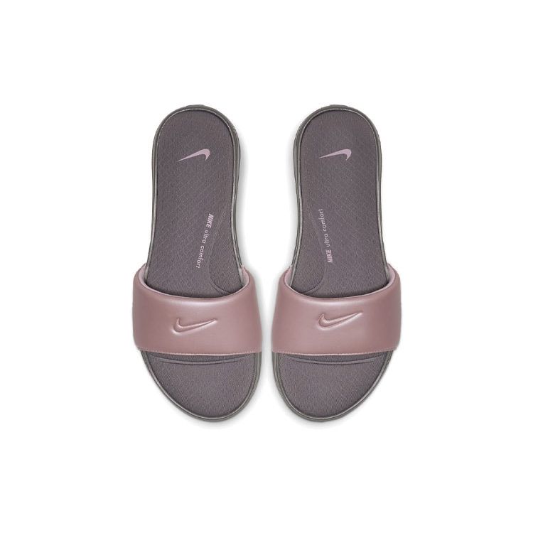 Nike Soft Sole Slide Sandals Women Footwear Gray Pink AR4497-004