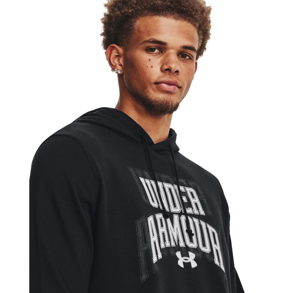 UA Rival Terry Graphic HD Black White XL [Under Armour]
