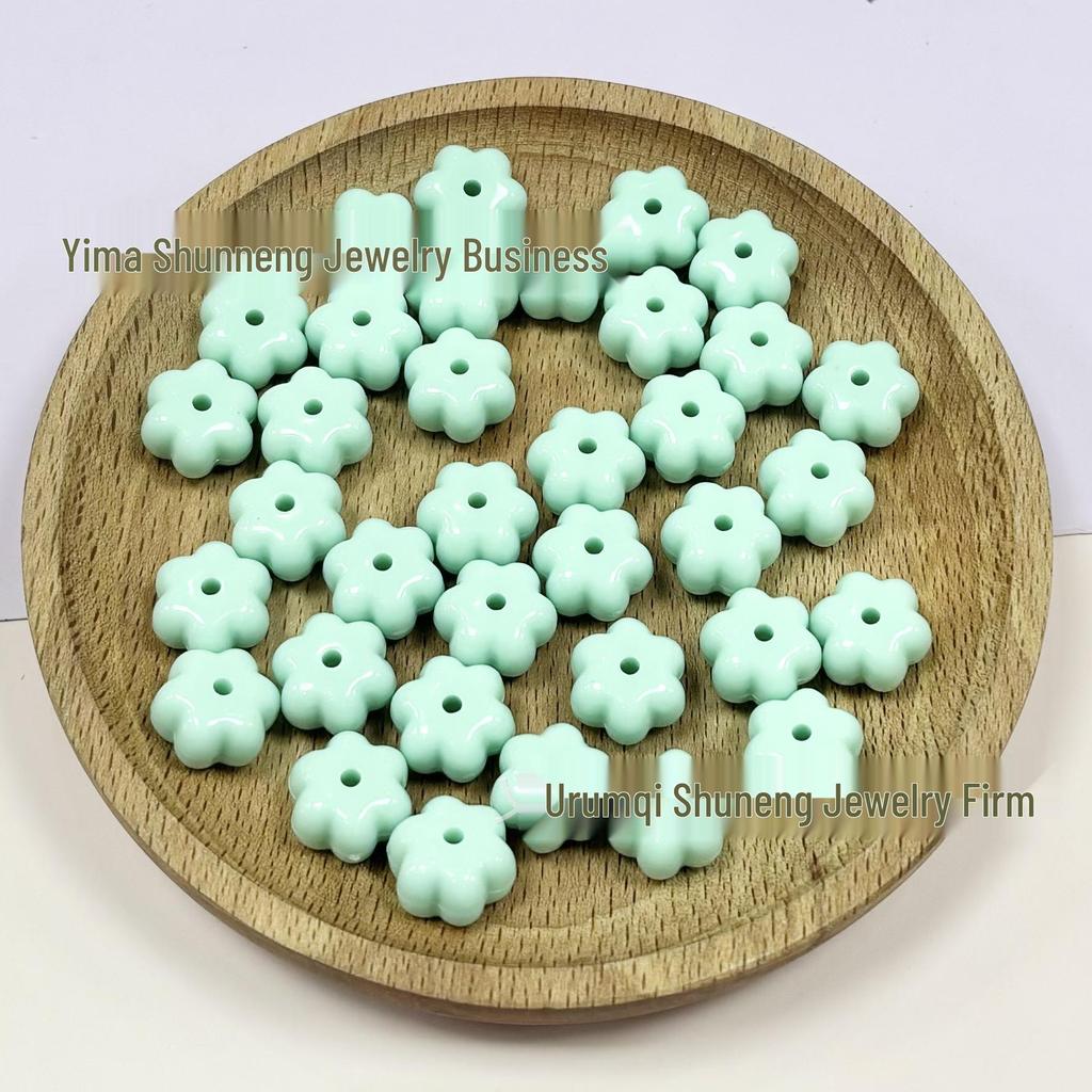 Acrylic Halloween Pumpkin and Flower Beads for DIY Bracelets and Phone Chains