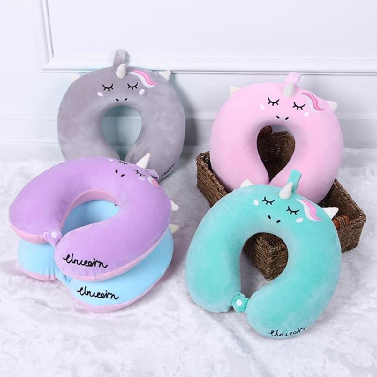 Cuscino da Viaggio a Forma di U Cuscino in Memory Foam Animale Peluche Poggiatesta Supporto per il Collo