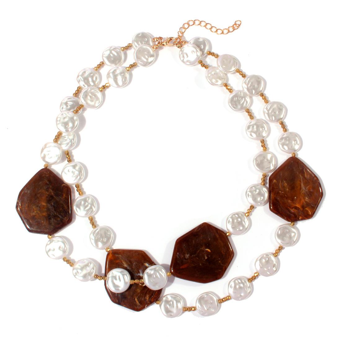 Простое ожерелье особой формы, двухслойное ожерелье на ключицу для женщин