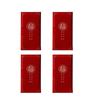 4pcs Simplicity New Year Red Envelope Blessing Words HongBao Wedding Money Envelope  Children Kids