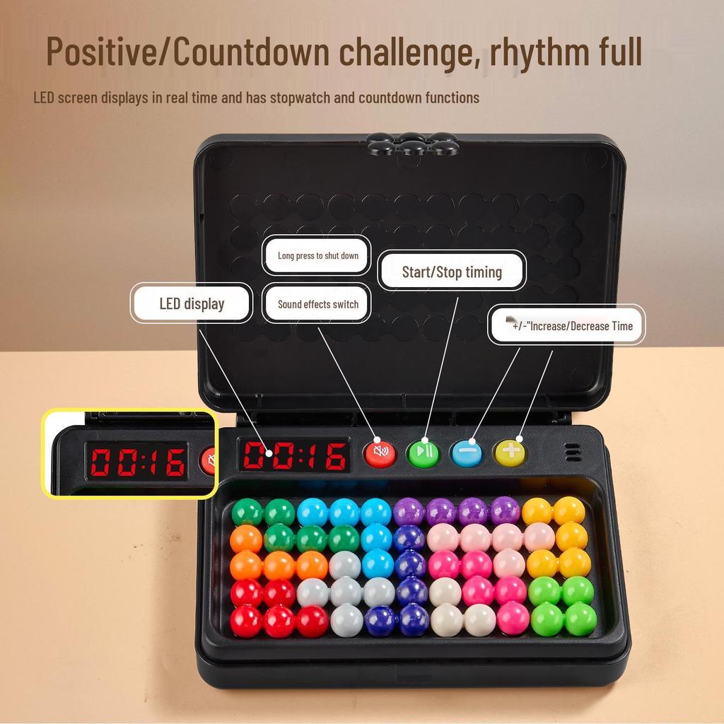 Smart Magic Beads Pyramid Puzzle: Cross-Border Challenge for Kids' Logical Thinking