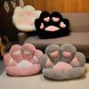 Half-Surround Bear Paw Cushion - Faux Rabbit Fur Cat Paw Sofa Tatami Cushion