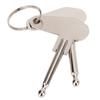 2 pezzi Chiave di accensione Metallo Diametro 5mm Vintage Universale per Trattore Escavatore Camion