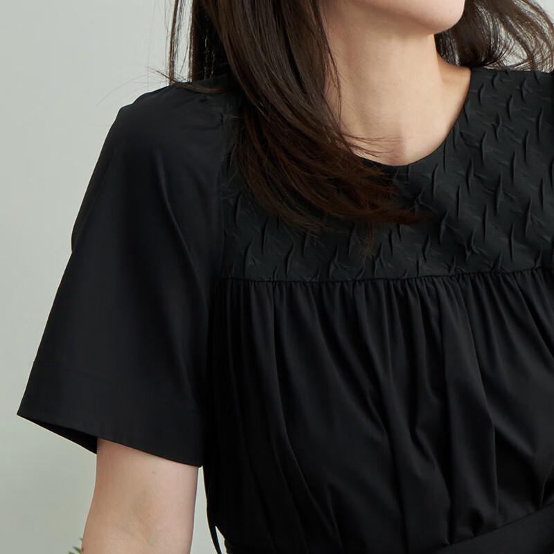 Tatu Women's Spliced Little Black Dress