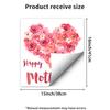 Mother's Day Heart-shaped Flower Window Sticker Display for The Bedroom, Living Room, Hallway and Foyer.