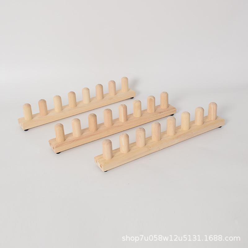 Wooden Knitting Loom & Yarn Rack for Scarves & Blankets