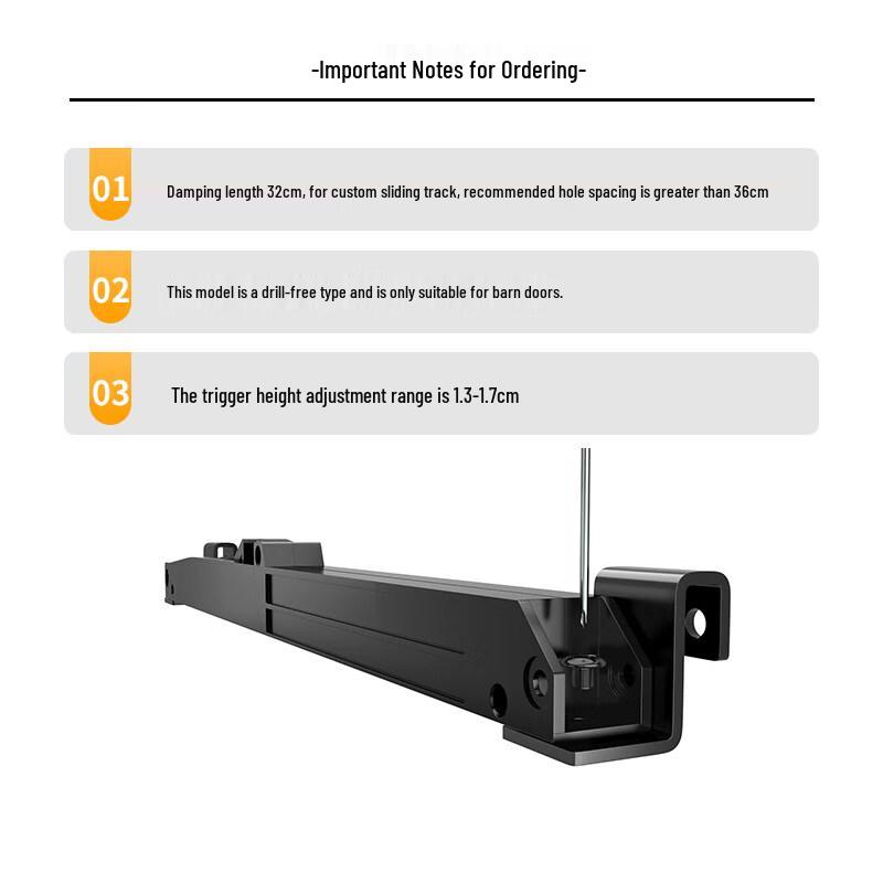 Upgraded Punch-Free Silent Door Damper