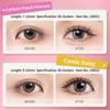 GECOMO Comics Cat Style Kleberfreie falsche Wimpern Simulation Curling Geeignet für Anfänger W-förmige segmentierte Wimpern