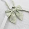 Personalized Flower Plaid Uniform Collar Flower Bow Tie Small Fresh Sailor Suit Bow KTB