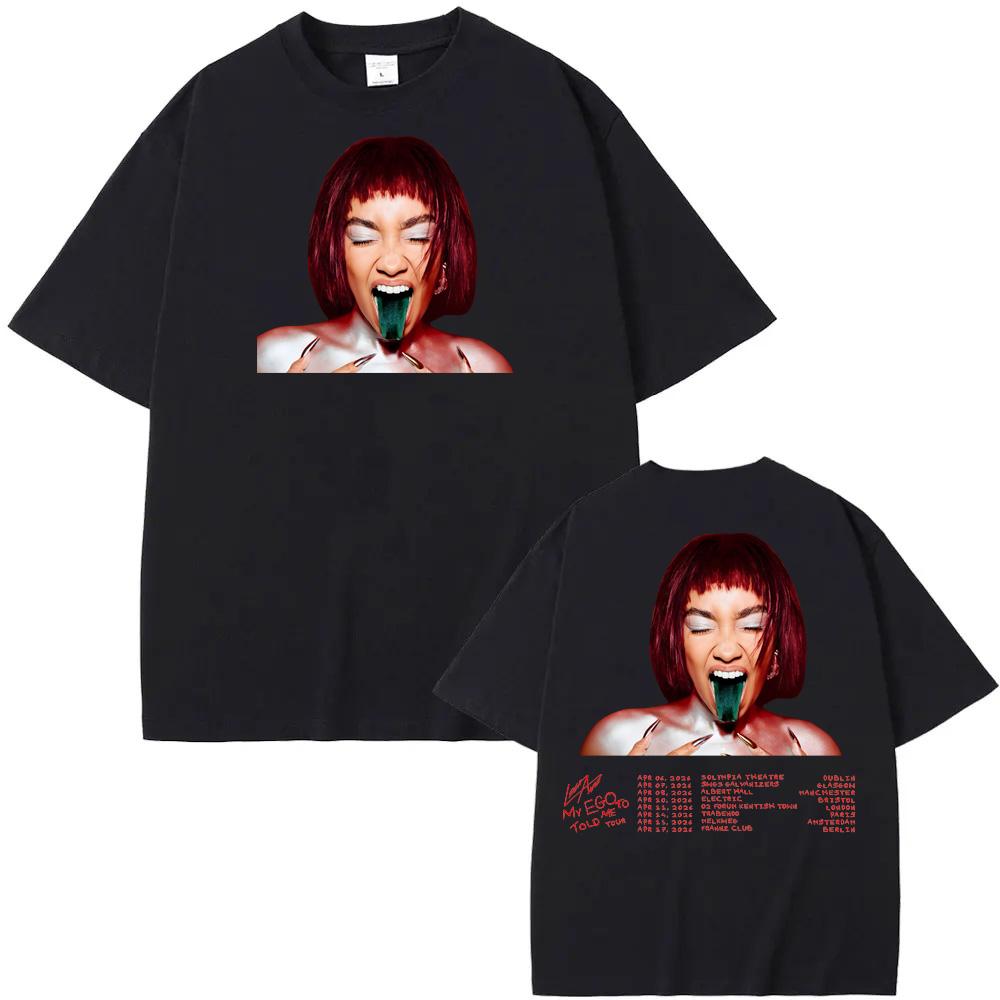 

MY EGO TOLD ME TO 2026 TOUR TEE Leigh-Anne Pinnock Summer Rock Sleeve Oversized 100%Cotton Tops Clothes Round Neck Unisex Tops 4XL