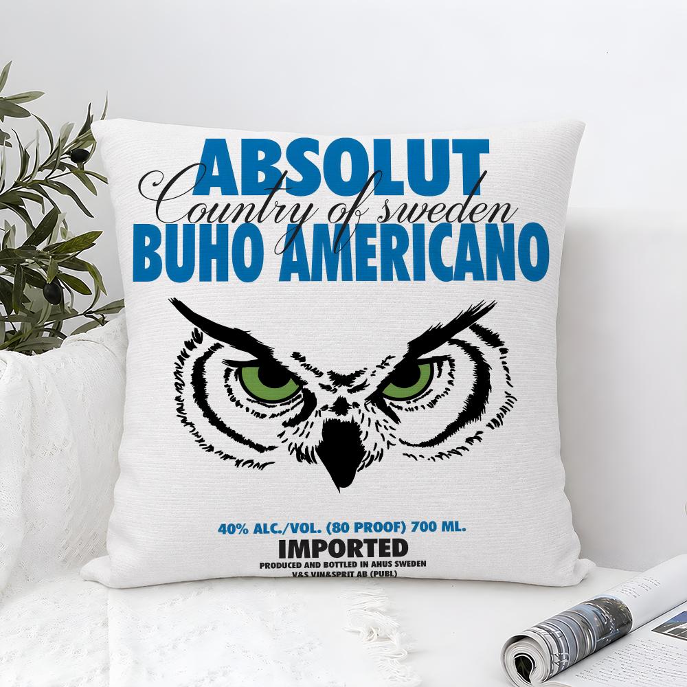 Vodka Aabsolut Swedish Cushion Cover Throw Pillow Soft Short Plush Cozy Durable Colorfast For Sofa Bedroom Home Decor Gift