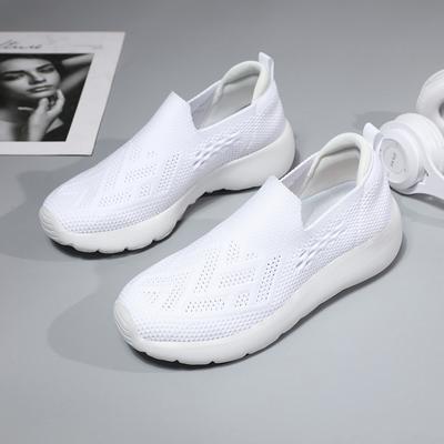 Fashion PARZIVAL Women Mesh Platform Sneakers Socks Shoes Tenis Breathable Casual Sports Shoes Women Slip On Loafers Zapatillas Mujer