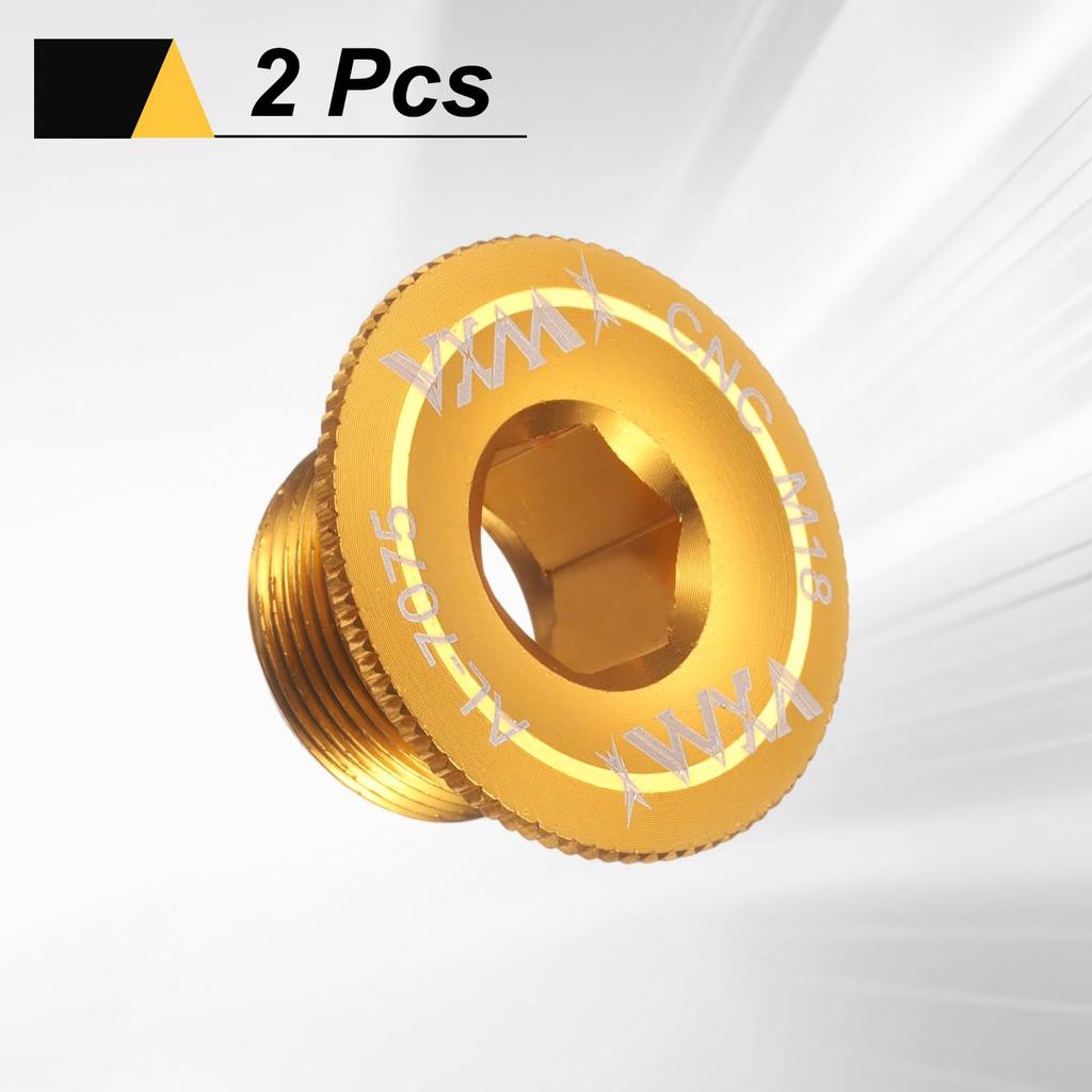 uxcell Set of 2 Crank Cover Screw M18 Aluminum Alloy