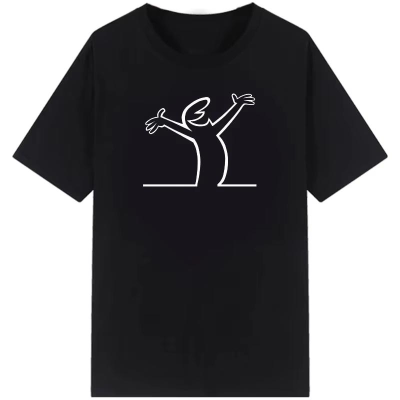 Herren Musterdruck Kurzarm Sommer Lässig Vielseitig Street-Atmosphäre T-Shirt Kühl und Atmungsaktiv Übergroße Oberteile