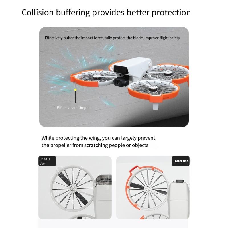 Protective Bumpers Rings for Flip Drones Accessories Propellers Guard AntiCollision Impact Protectors Props Bumpers Guard