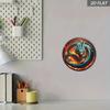 Retro Blue Dragon Flame Metal Sign 8x8 Inch Aluminum Wall Decor For Home Cafe Garage Party