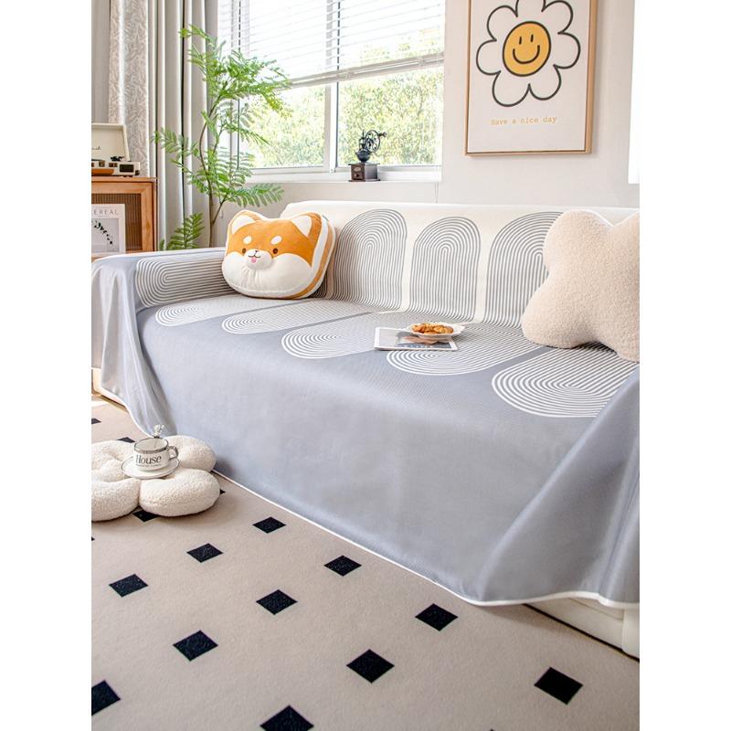 Summer Sofa Towel Sofa Blanket Cool Breathable Sofa Cover All-Inclusive Non-Slip Sofa Cover Cloth