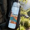 1PC Vintage Desert Road Trip Print 750ml Color Plastic Sports Water Bottle Leakproof Flip Straw Lid Suitable for Sports Office Home Use