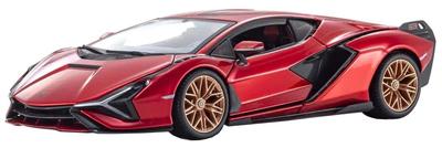 Kyosho BURAGO Scale Lamborghini Sian FKP37 Red Finished Model BUR21099R1 1/24