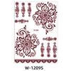 Indian Lace Tattoo Sticker Reddish-Brown Waterproof Tattoo Sticker