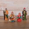10Pcs/Set Hand Drawn Design Nativity Stable Ornaments Resin Nativity Set  Christmas Decoration