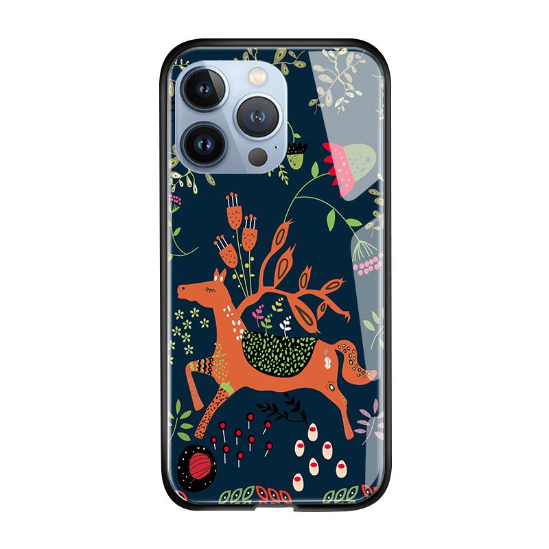 Tempered Glass Phone Case For iPhone 11 12 13 14 15 16 17 Redmi 10 12 14C Note10 Note14 Xiaomi 11Lite PocoC75 Soft Edge Shockproof Smooth Shell