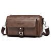 WEIXIER Men's Leather Crossbody Shoulder Bag Classic Waterproof Briefcase Messenger Satchel Travel Bag