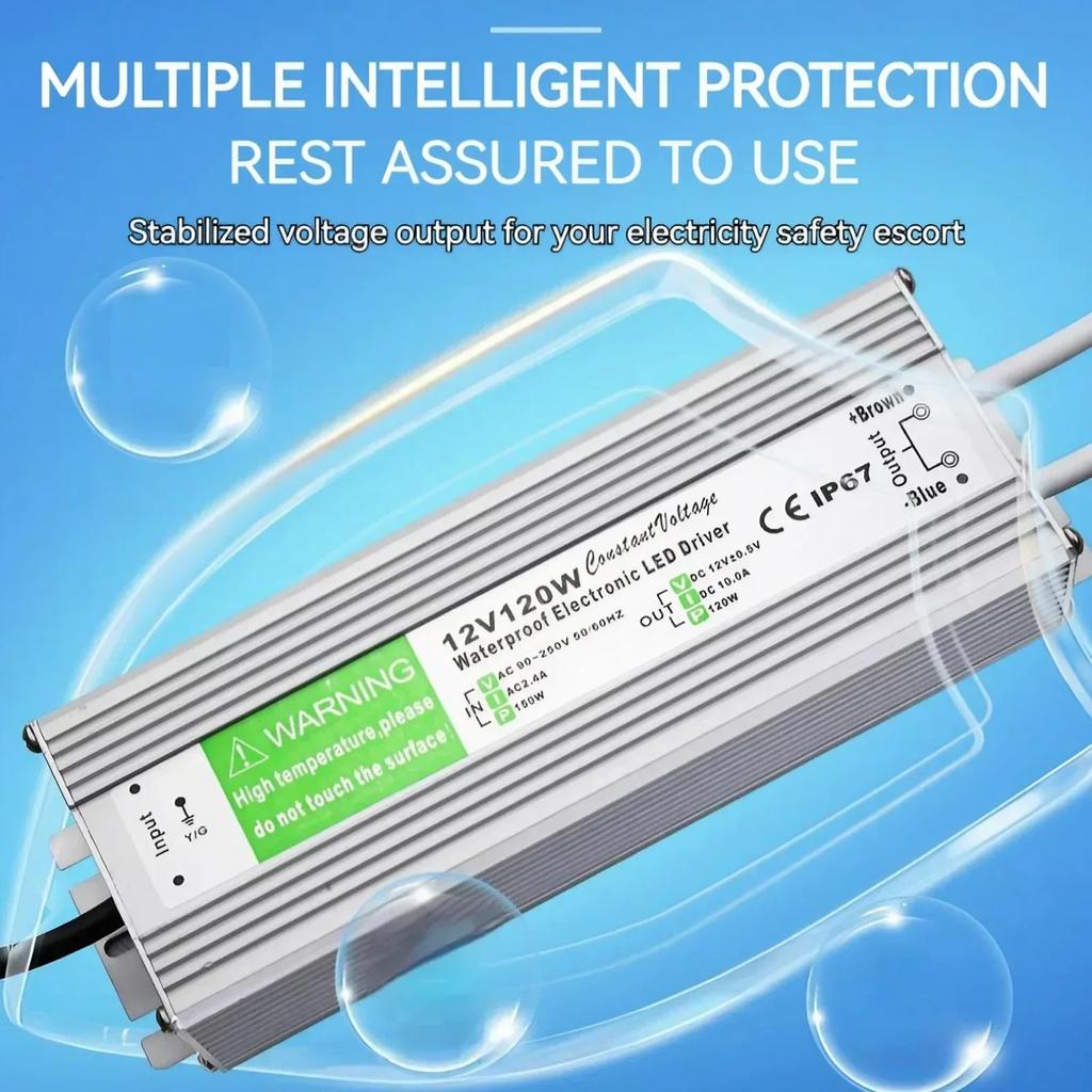 12V 24V 20W60W Waterproof IP67 LED Light Box Transformer Switching Power Supply Driver Sign Lighting Transformer