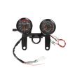 2-in-1 Motorrad Kilometerzähler Tacho Drehzahlmesser Modifizierte LED Geschwindigkeitsmesseranzeige Motorrad Kilometerzähler Universell Für Cafe Racer