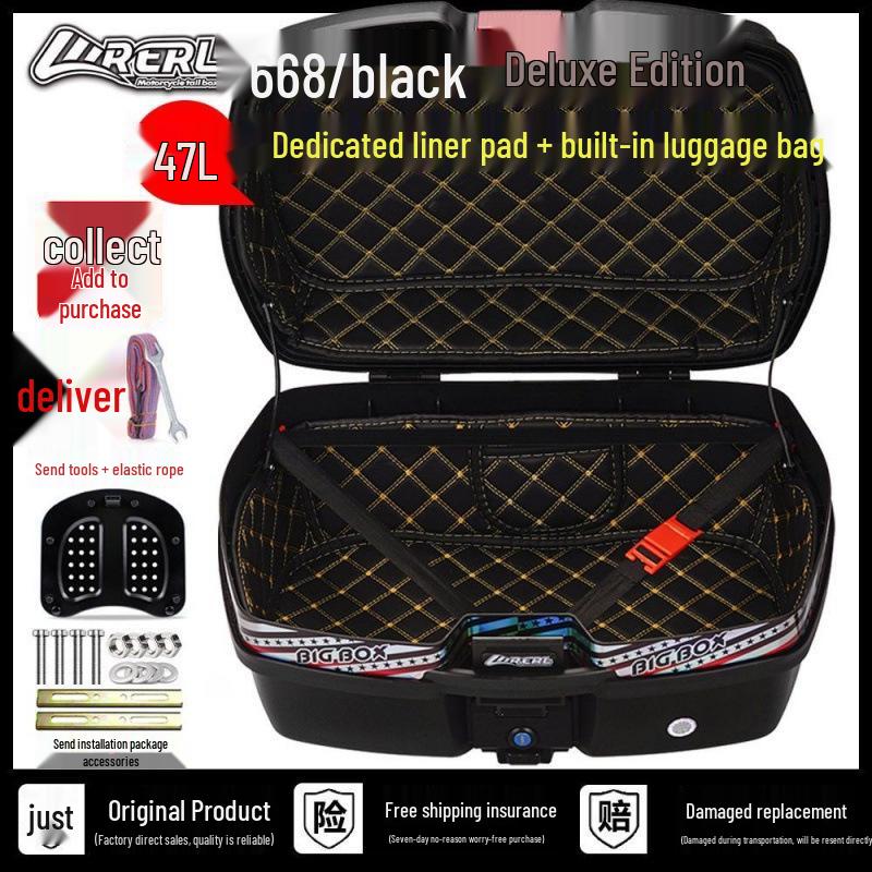 Universal Large-Capacity Motorcycle & Scooter Storage Tail Box