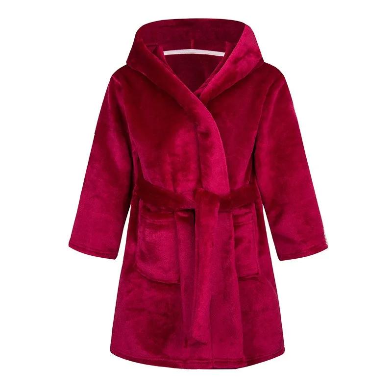 Winter Kerst Badjas Voor Meisjes Pyjama Dierlijke Badjassen met Capuchon Kinderen Kamerjas Jongens Nachtkleding Kinder Badjas 6 8 10 12J