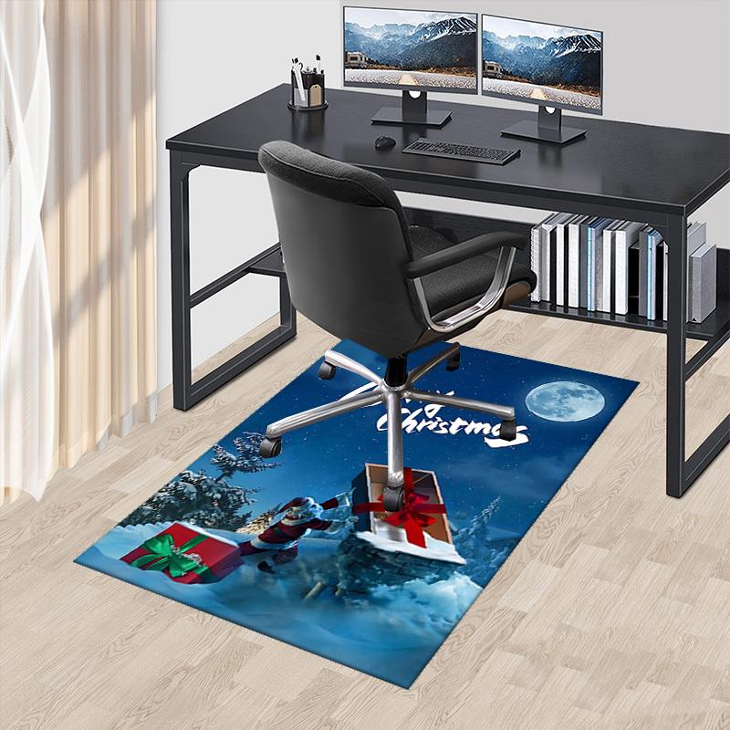 

Christmas Santa Claus Chair Mat - Anime Cartoon Design, Non-Slip Carpet for Office, Home Decor, Living Room, Bedroom, Gaming Room & Dormitory.R103 60cm by 90cm