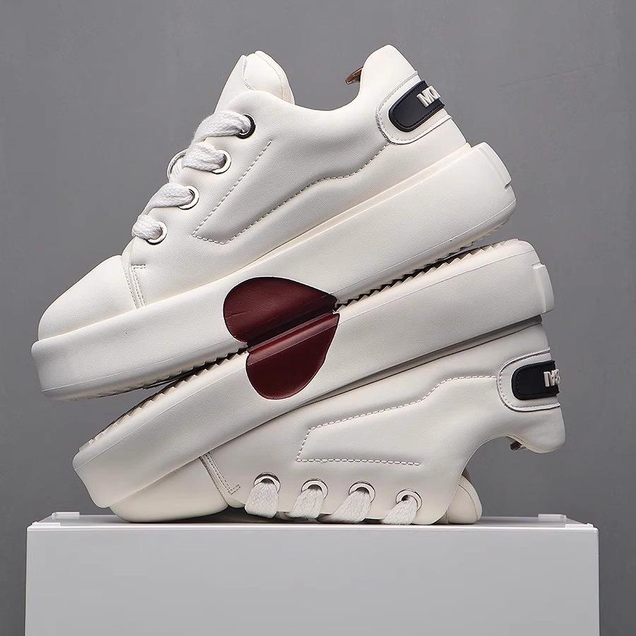 Men s Trendy High-Top Sneakers: Summer Stylish Chunky Sole Height-Boosting Casual Shoes 44