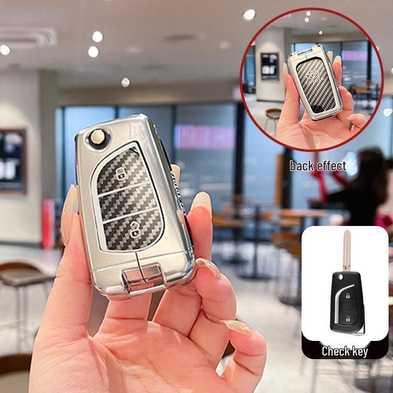 Key Covers Compatible with Toyota Corolla, Levin, Reiz, RAV4, Highlander, and Wildlander