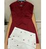 Women's Cotton Kurta Pant Set Elegant Stylish Mandarin Collar 3/4 Sleeves Cord Set