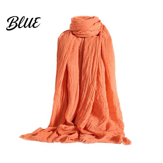 Women Scarf Shawl Winter Outdoor Bright Thin Soft Fabric Solid Color Breathable Versatile Accessory Elegant