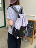 Taslon Material Girls Drawstring Backpack With Design For Daily Commuting And Casual Use