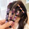Módní křišťálové květiny Sponky do vlasů pro ženy Dívky Kamínky Copánky Sponky do vlasů Ofina Boční spona Barrettes Korejské vlasové doplňky