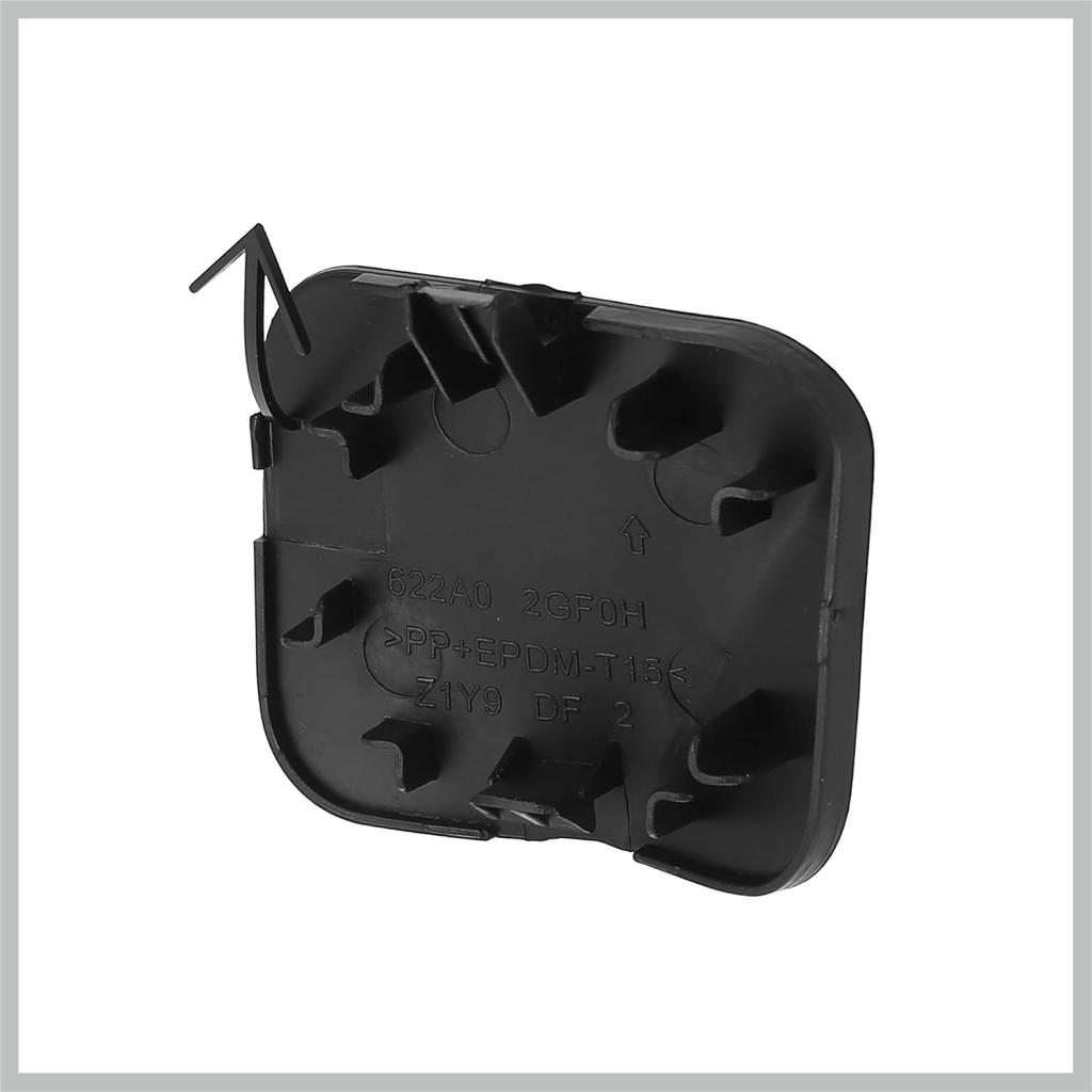 Black Front Right Bumper Tow Hook Towing Eye Cover Cap Replacement 622A0-9HS0A for Nissan Altima 2016-2018 Replacement Car Parts