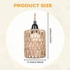 3 Pieces Paper Rope Lamp Shade Handwoven Home Decor Unique Bohemian Vintage Boho Replacement